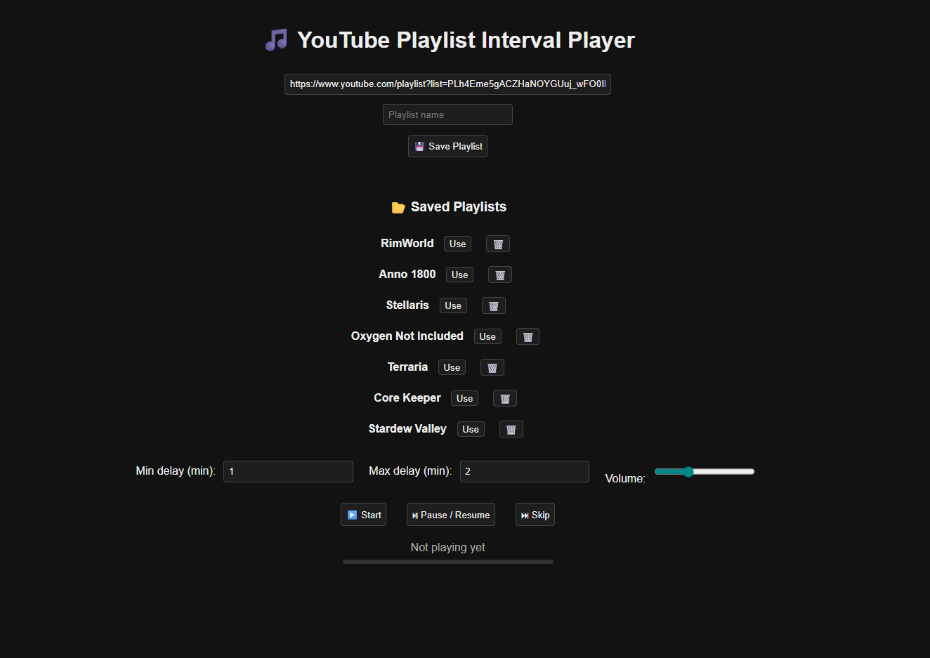 YouTube Interval